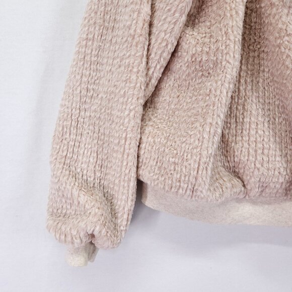 Anthropologie Saturday Sunday Nanette Sherpa Jersey Lined Hoodie Pink/Rose Size - Picture 11 of 15